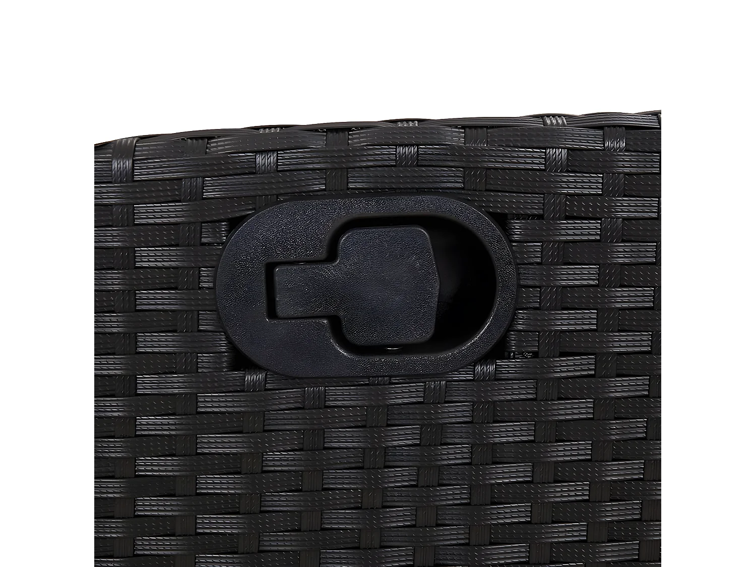 Chaises inclinables de jardin lot de 2 repose-pied noir rotin