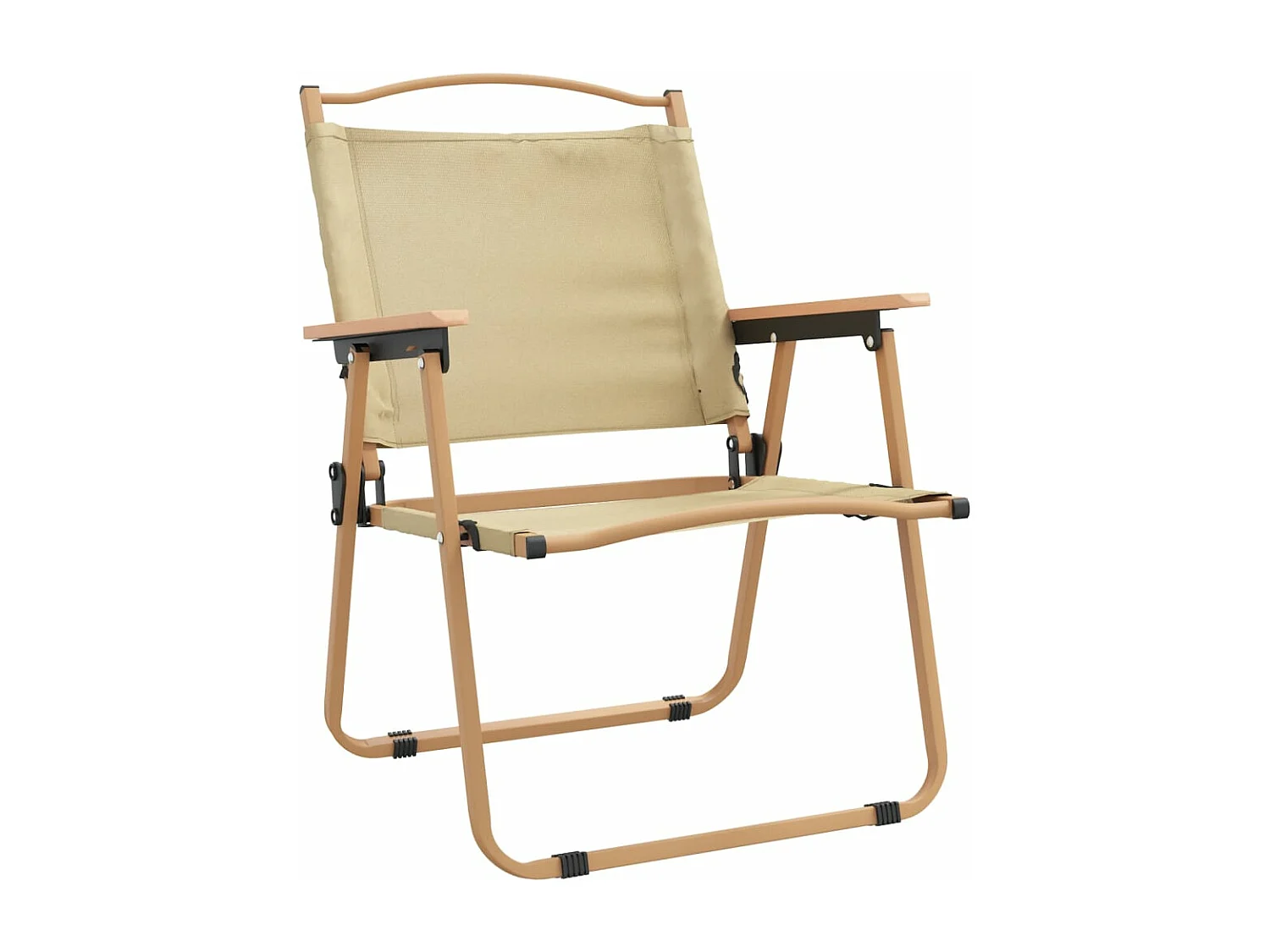 Chaises de camping 2 pcs Beige 54x55x78 Tissu Oxford
