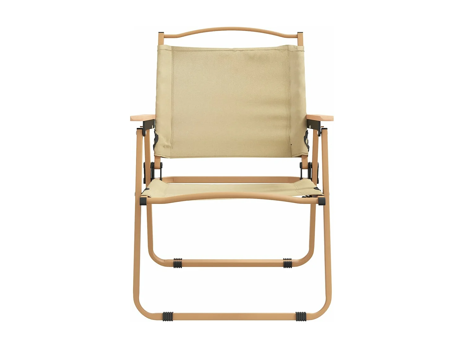 Chaises de camping 2 pcs Beige 54x55x78 Tissu Oxford