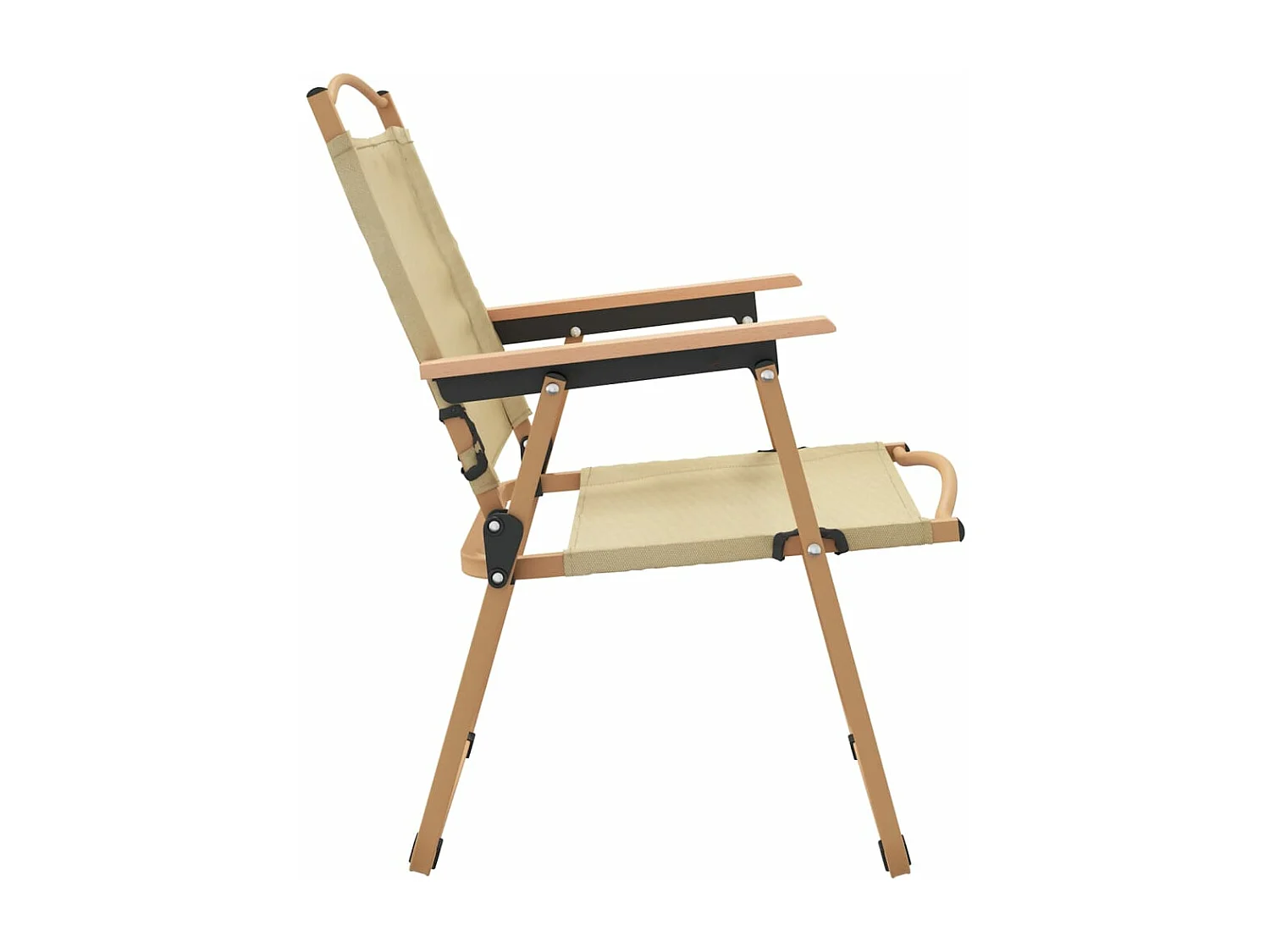 Chaises de camping 2 pcs Beige 54x55x78 Tissu Oxford