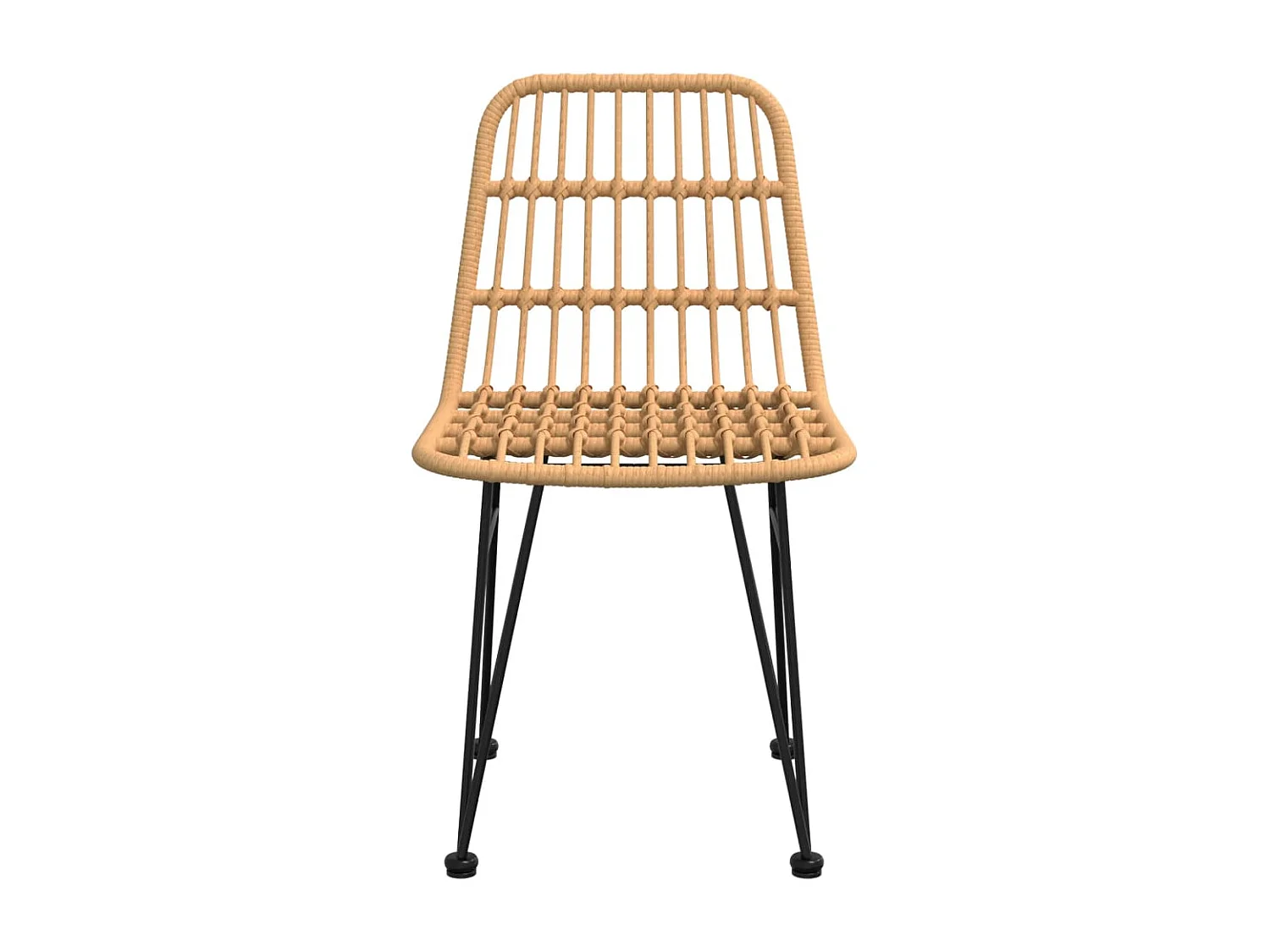 Chaises de jardin lot de 2 48x62x84 Résine tressée