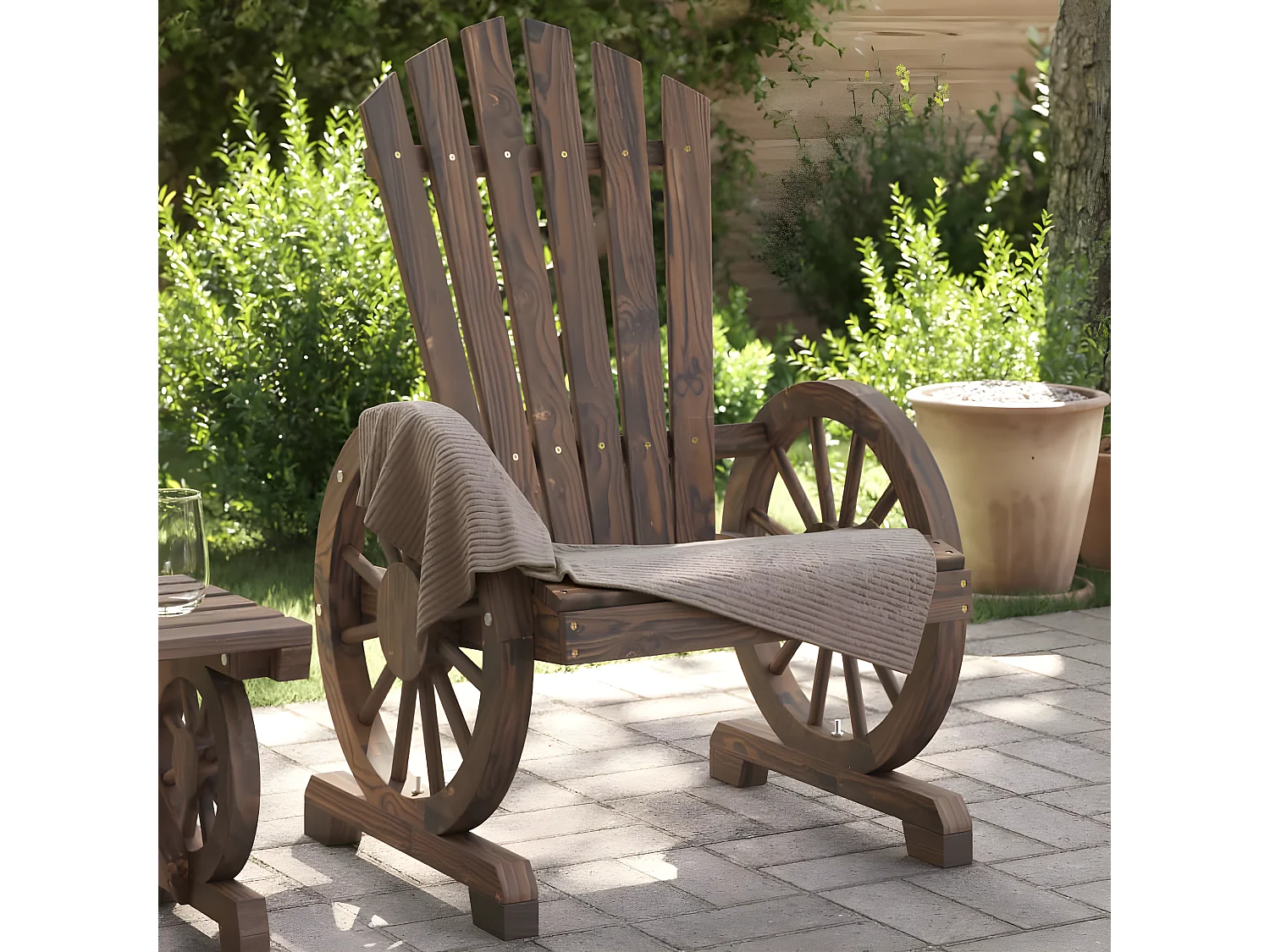 Chaises de jardin Adirondack 4 pcs bois de sapin massif
