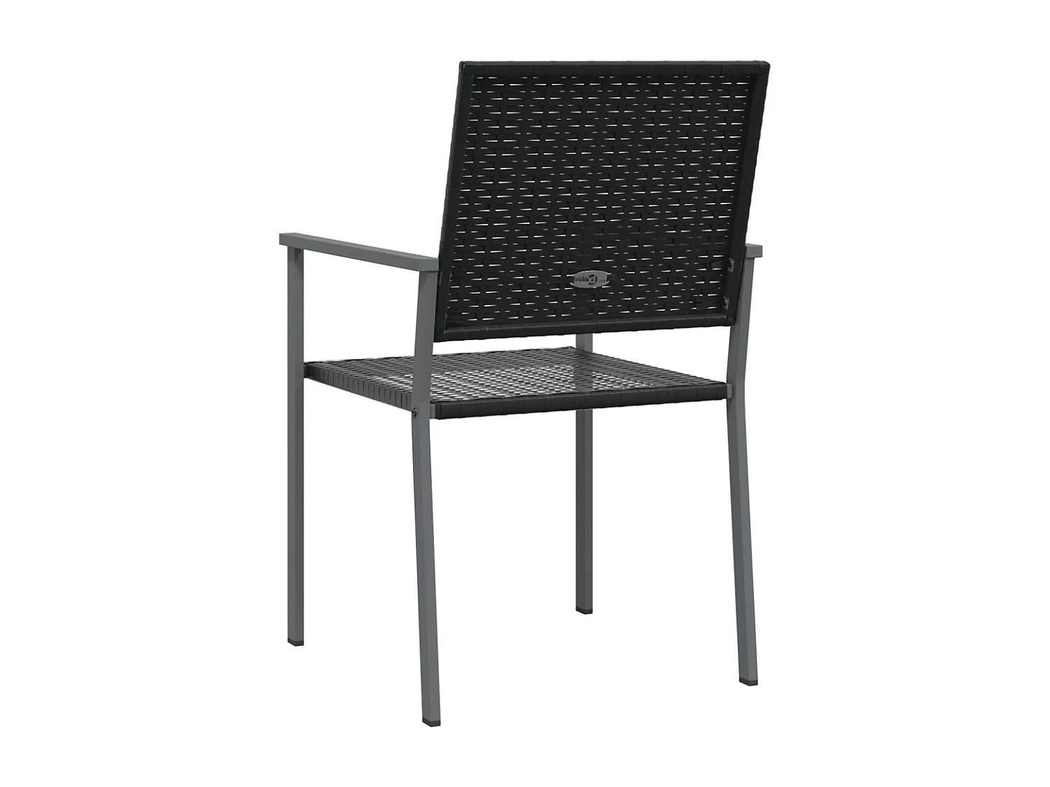 Chaises de jardin lot de 6 noir 54x62,5x89 résine tressée