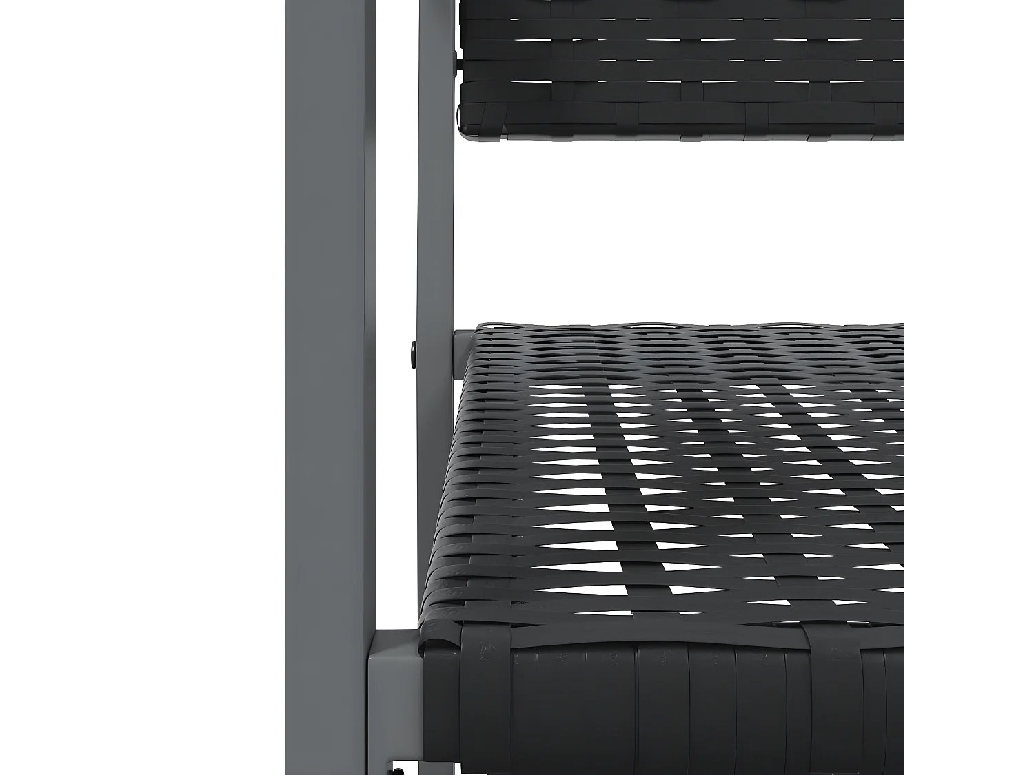 Chaises de jardin lot de 6 noir 54x62,5x89 résine tressée