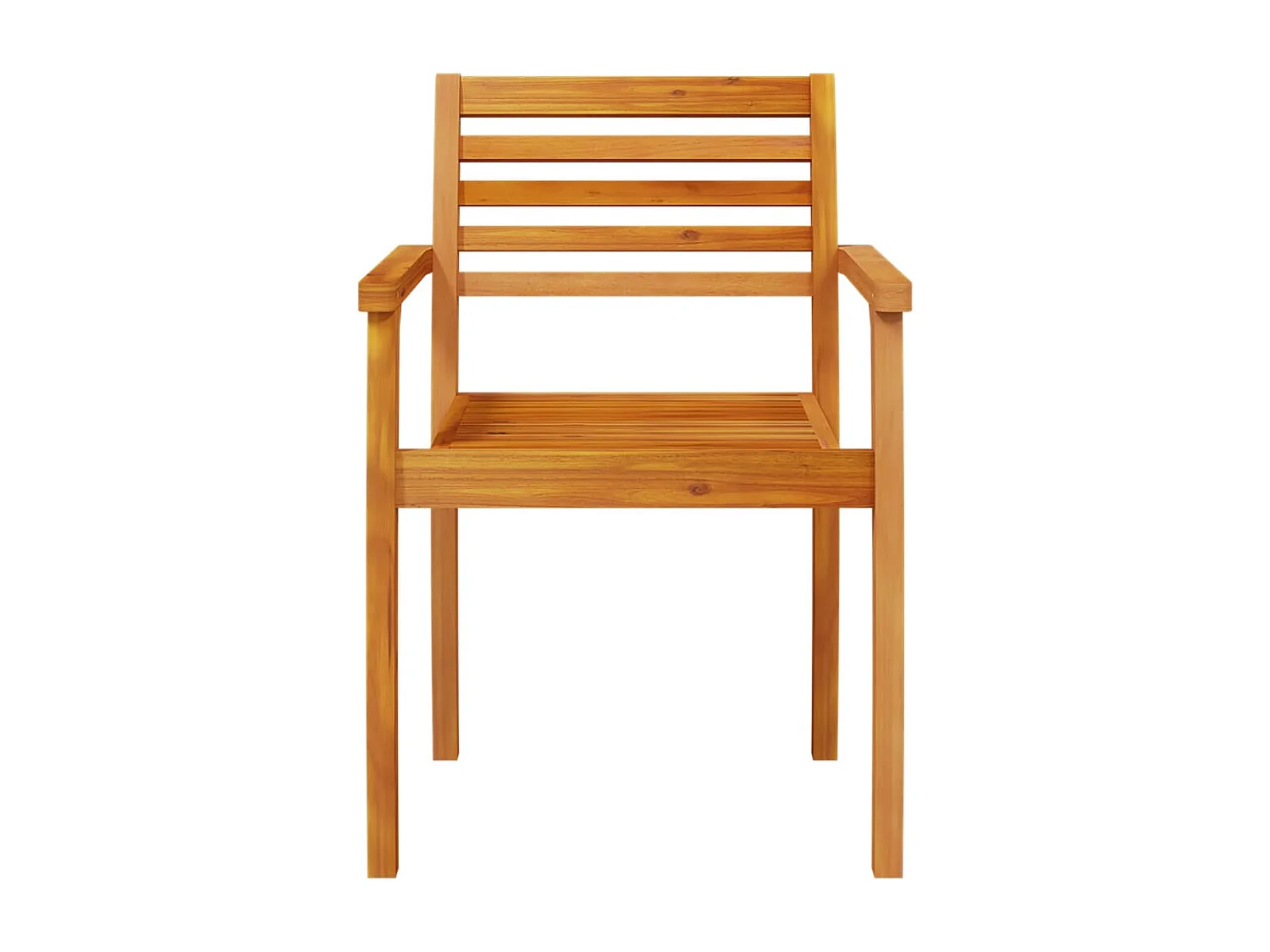 Chaises de jardin lot de 8 59x55x85 bois massif d'acacia