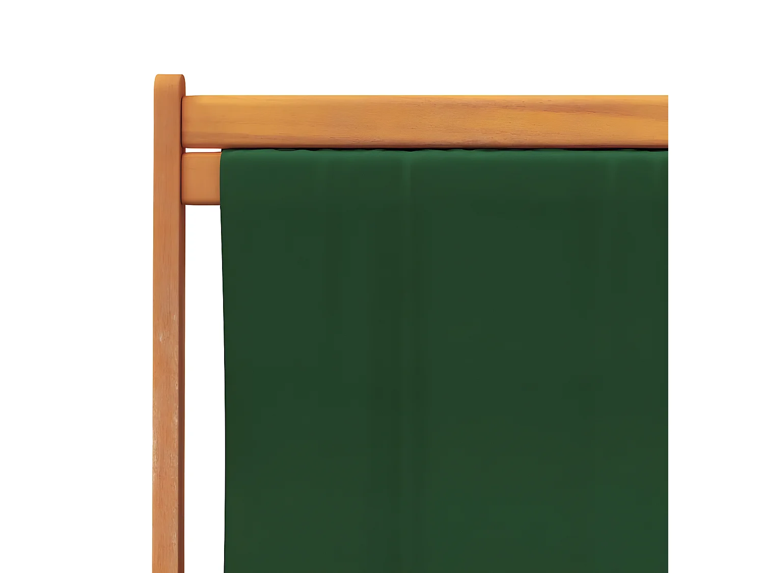 Chaises de plage pliables lot de 2 vert tissu