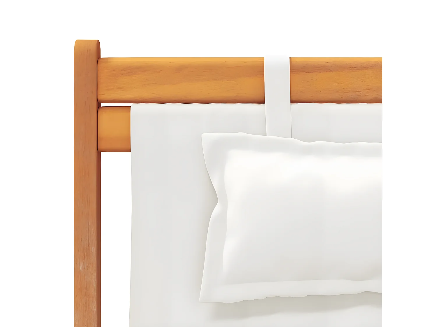 Chaises de plage pliables lot de 2 crème tissu