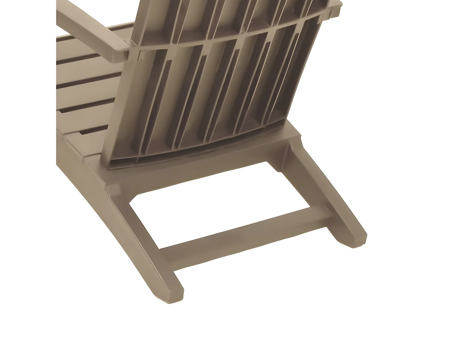 Chaises de jardin Adirondack lot de 2 marron clair PP