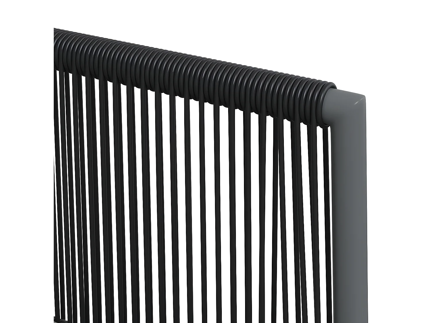 Chaises de jardin et coussins lot de 2 noir 54x60,5x83,5