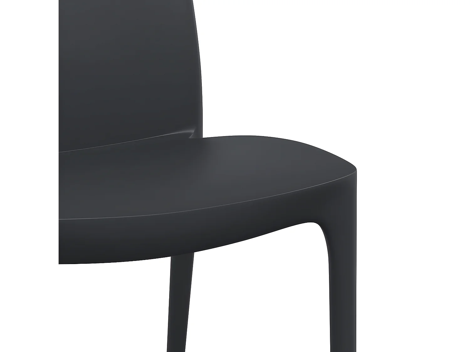 Chaises de jardin lot de 2 anthracite 50x46x80 polypropylène