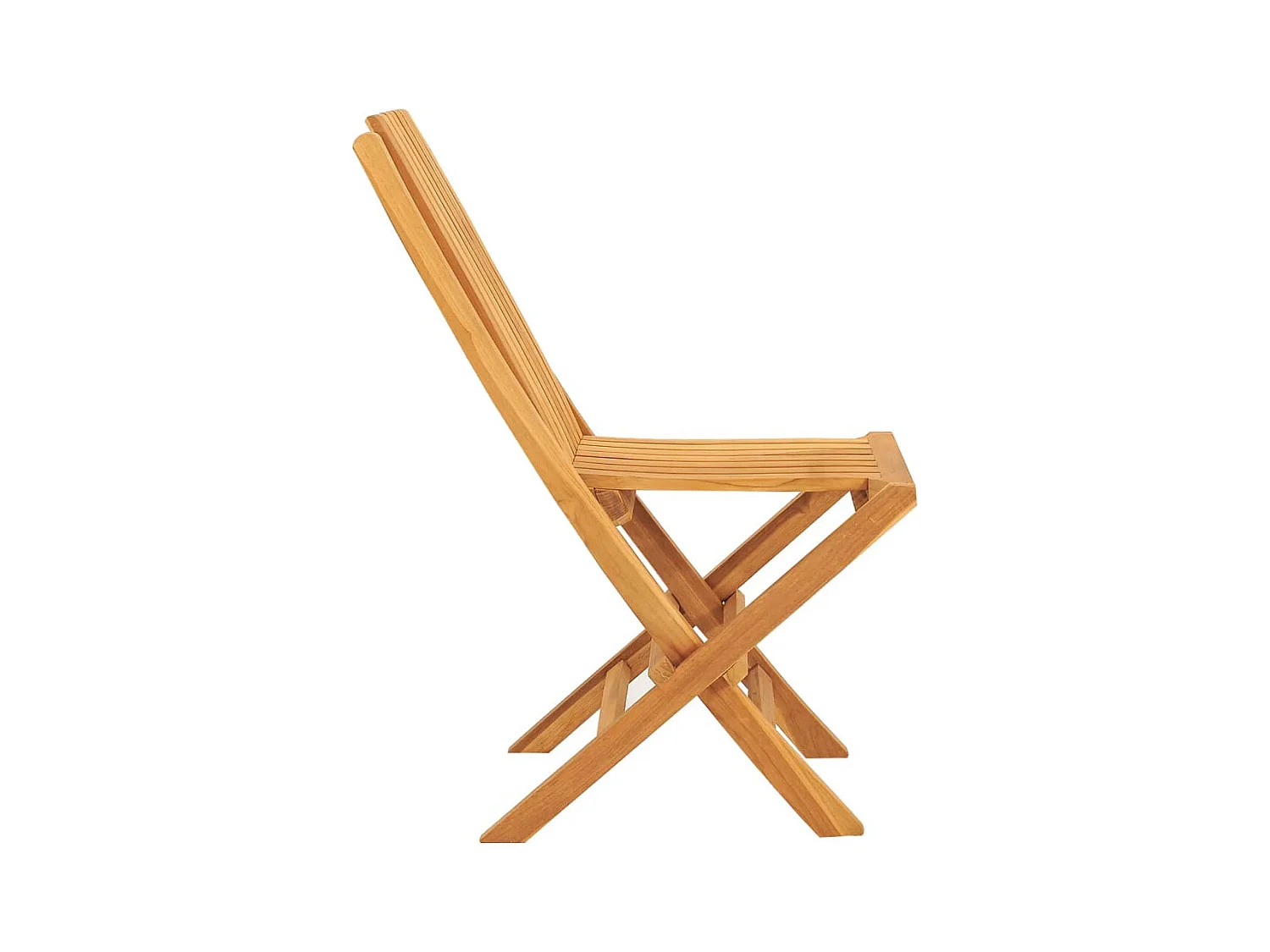 Chaises de jardin pliantes 2 pcs 47x47x89 bois massif teck