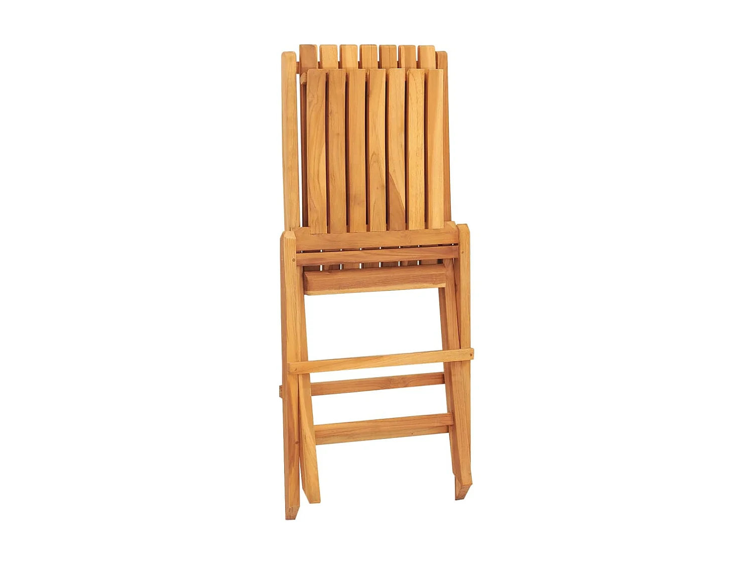 Chaises de jardin pliantes 2 pcs 47x47x89 bois massif teck