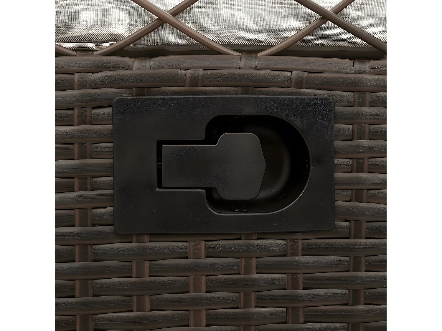 Chaises inclinables de jardin lot de 2 marron résine tressée