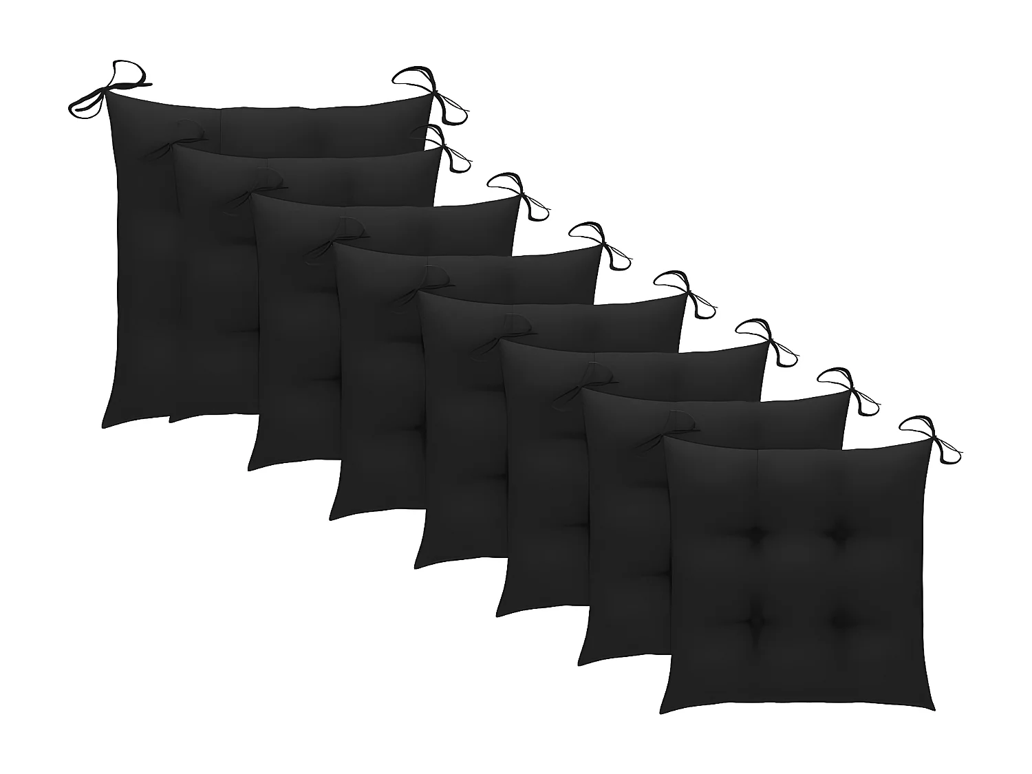 Chaises pliables de jardin 8 pcs avec coussins Bois d'acacia 26