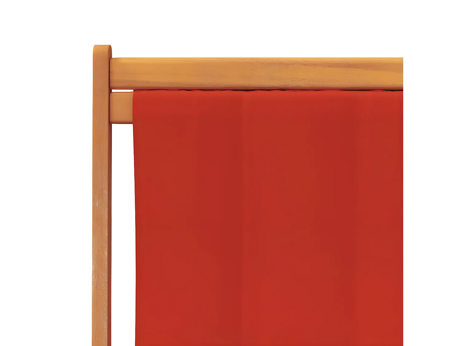 Chaises de plage pliables lot de 2 rouge tissu