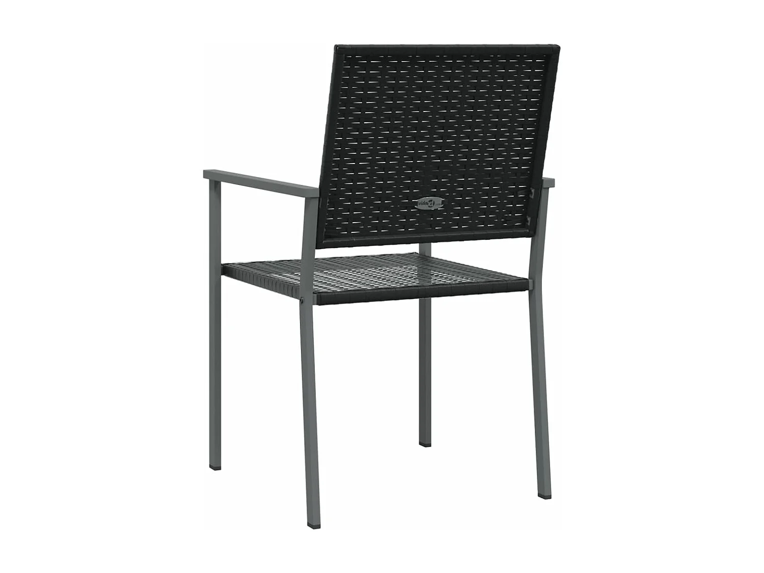 Chaises de jardin lot de 2 noir 54x62,5x89 résine tressée