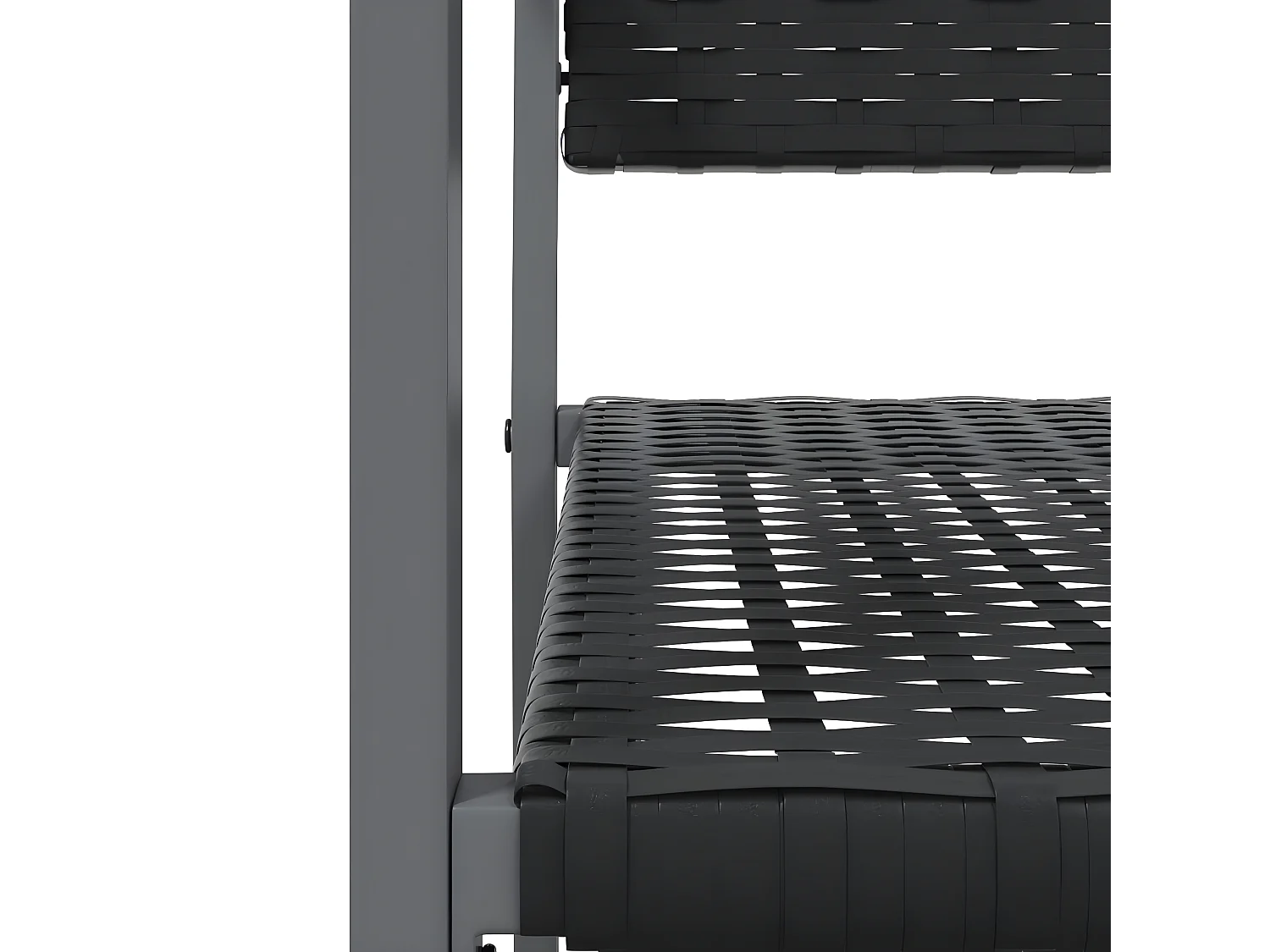 Chaises de jardin lot de 2 noir 54x62,5x89 résine tressée