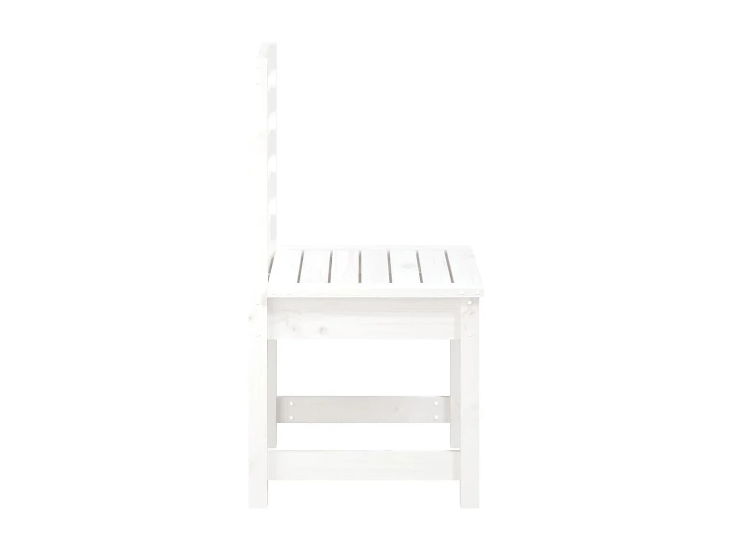 Chaises de jardin 2 pcs blanc 40,5x48x91,5 bois massif de pin