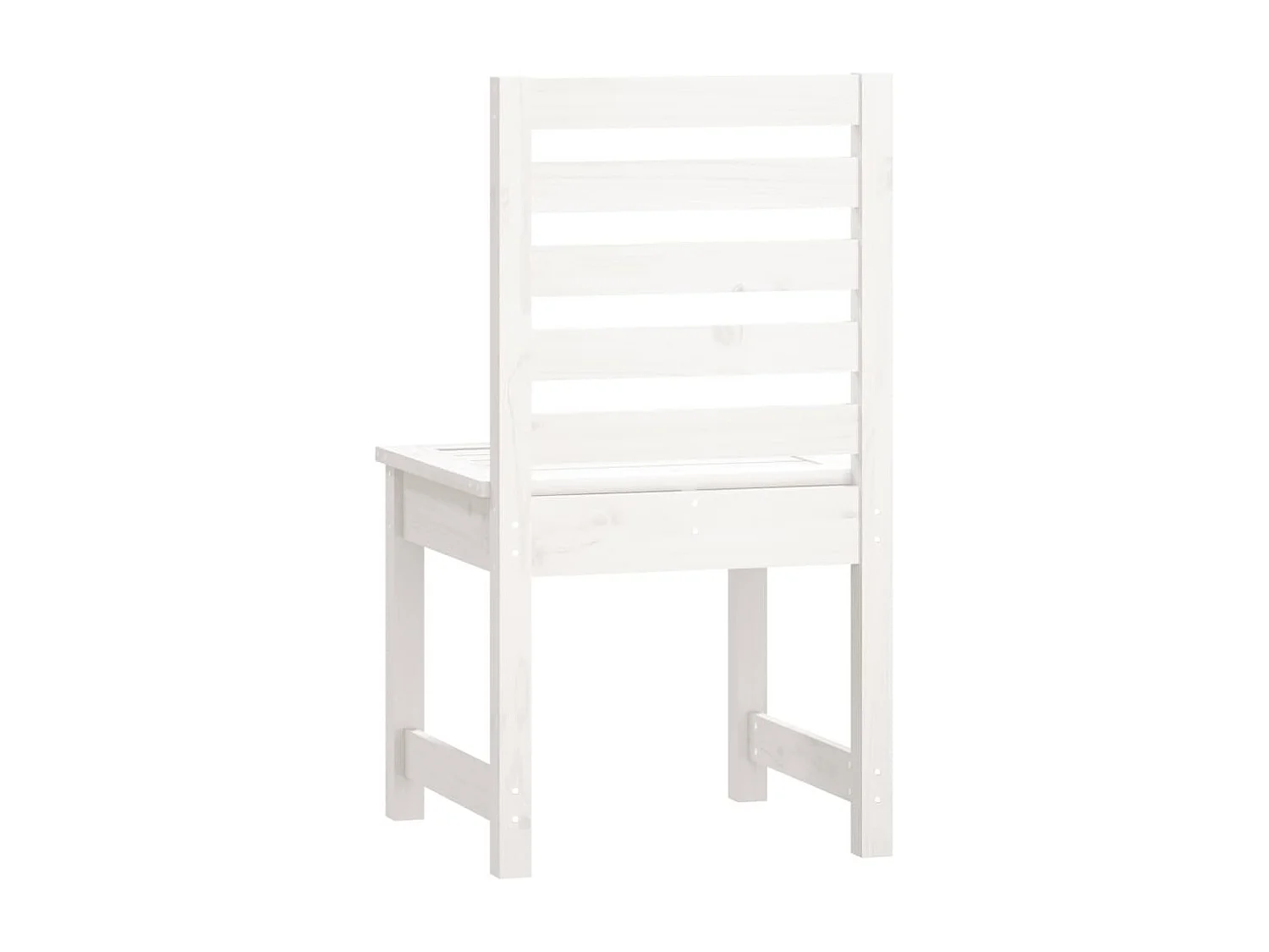 Chaises de jardin 2 pcs blanc 40,5x48x91,5 bois massif de pin