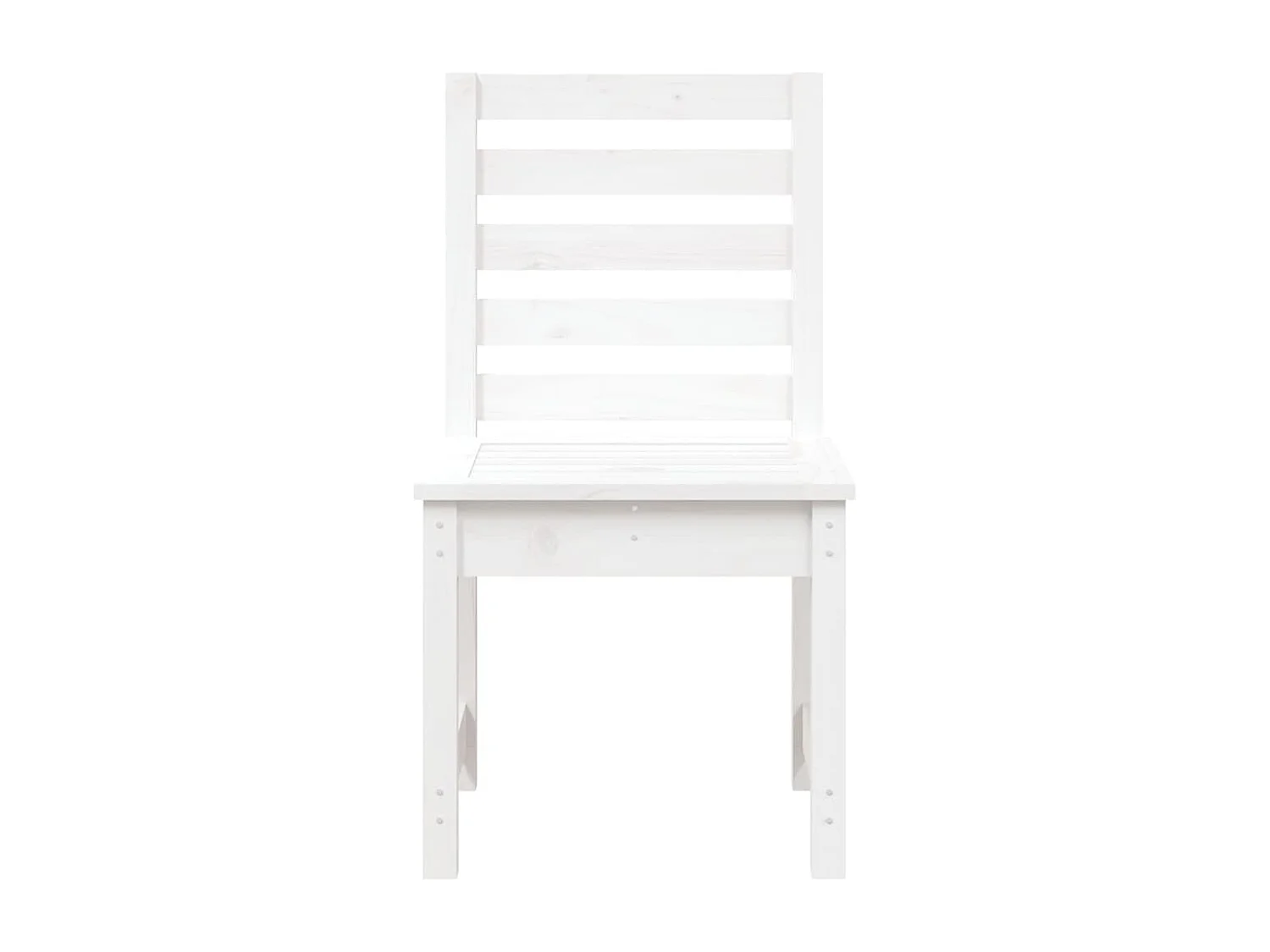Chaises de jardin 2 pcs blanc 40,5x48x91,5 bois massif de pin