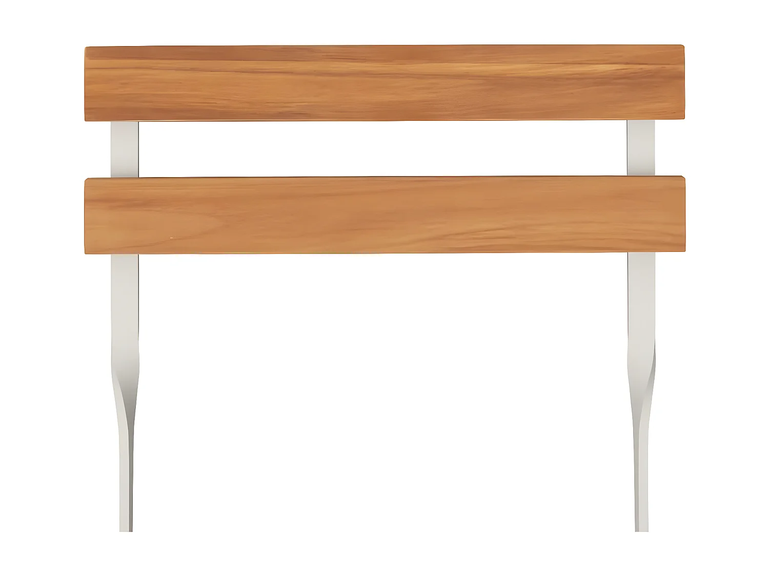 Chaises de bistrot pliantes lot de 2 Bois d'acacia solide acier