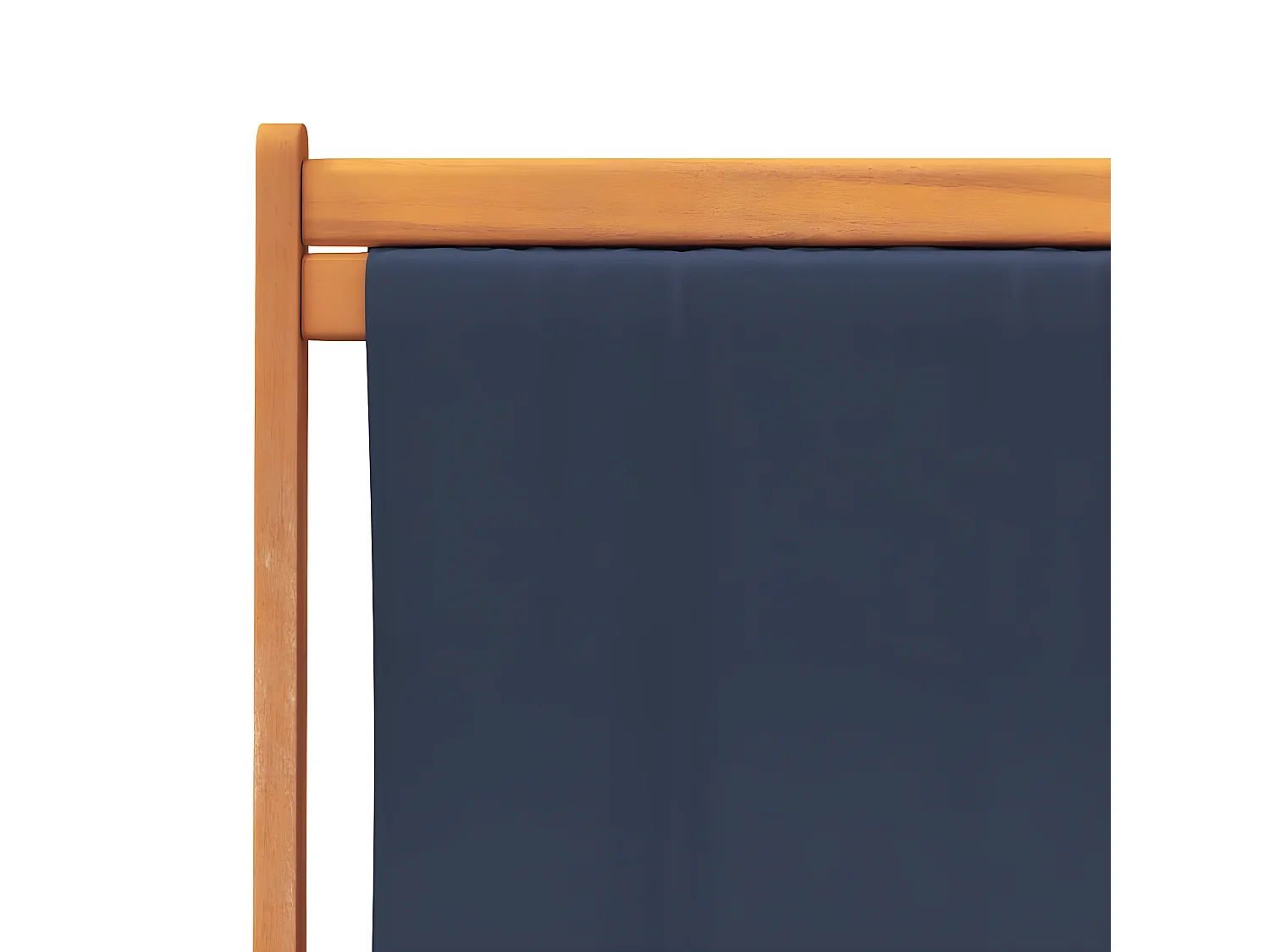 Chaises de plage pliables lot de 2 bleu tissu