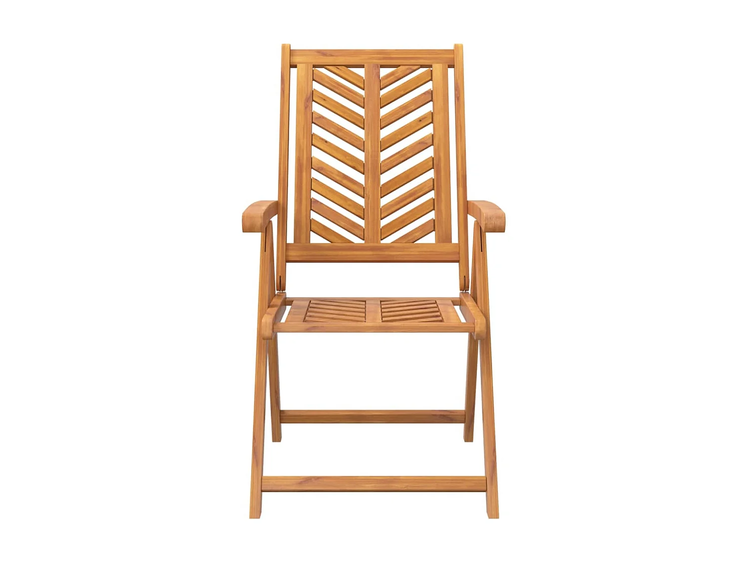 Chaises de jardin inclinables 2 pcs bois massif d'acacia
