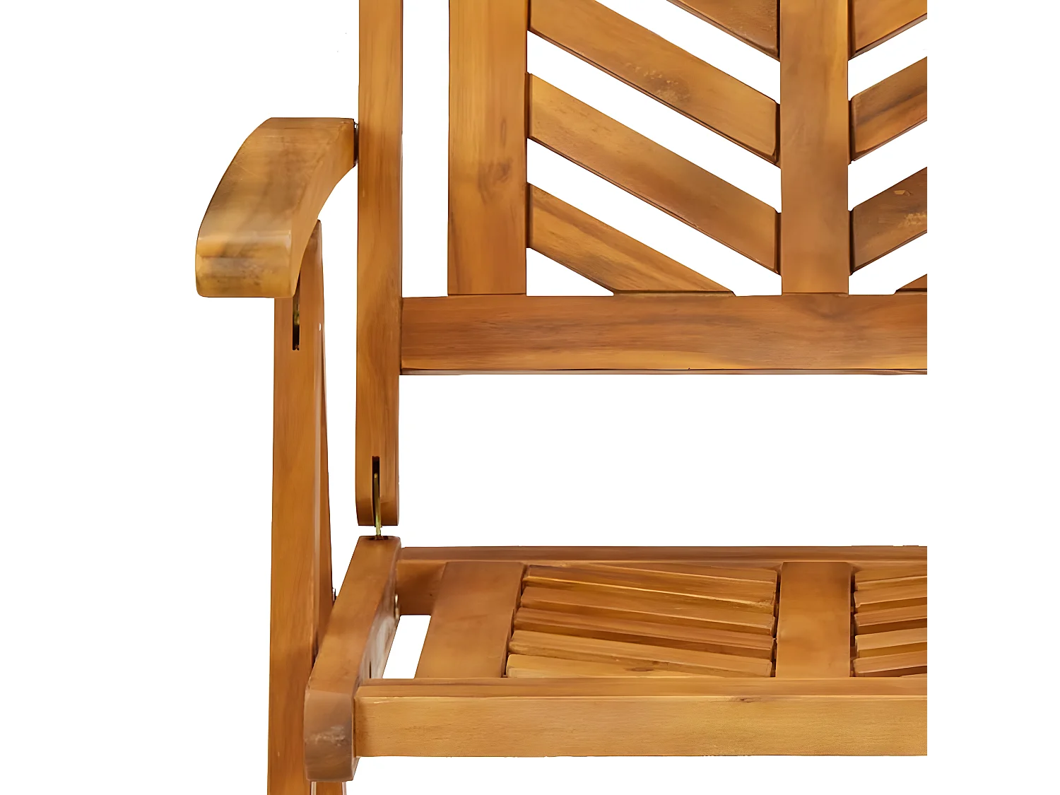 Chaises de jardin inclinables 2 pcs bois massif d'acacia