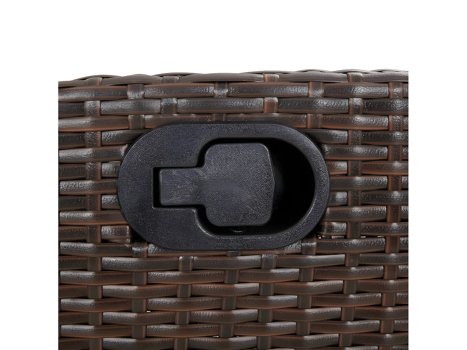 Chaises inclinables de jardin lot de 2 avec repose-pied rotin