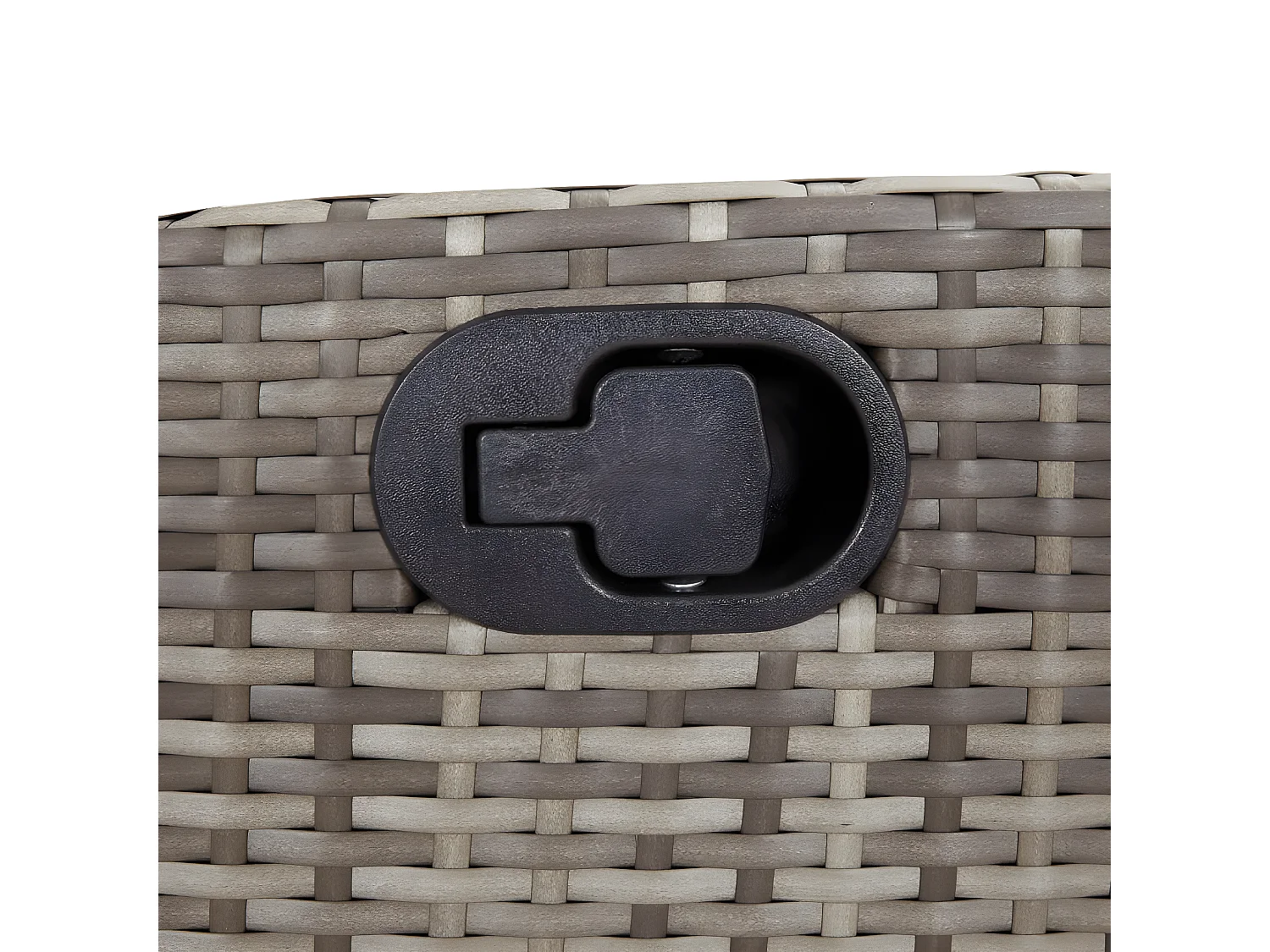 Chaises inclinables de jardin lot de 2 et repose-pied rotin