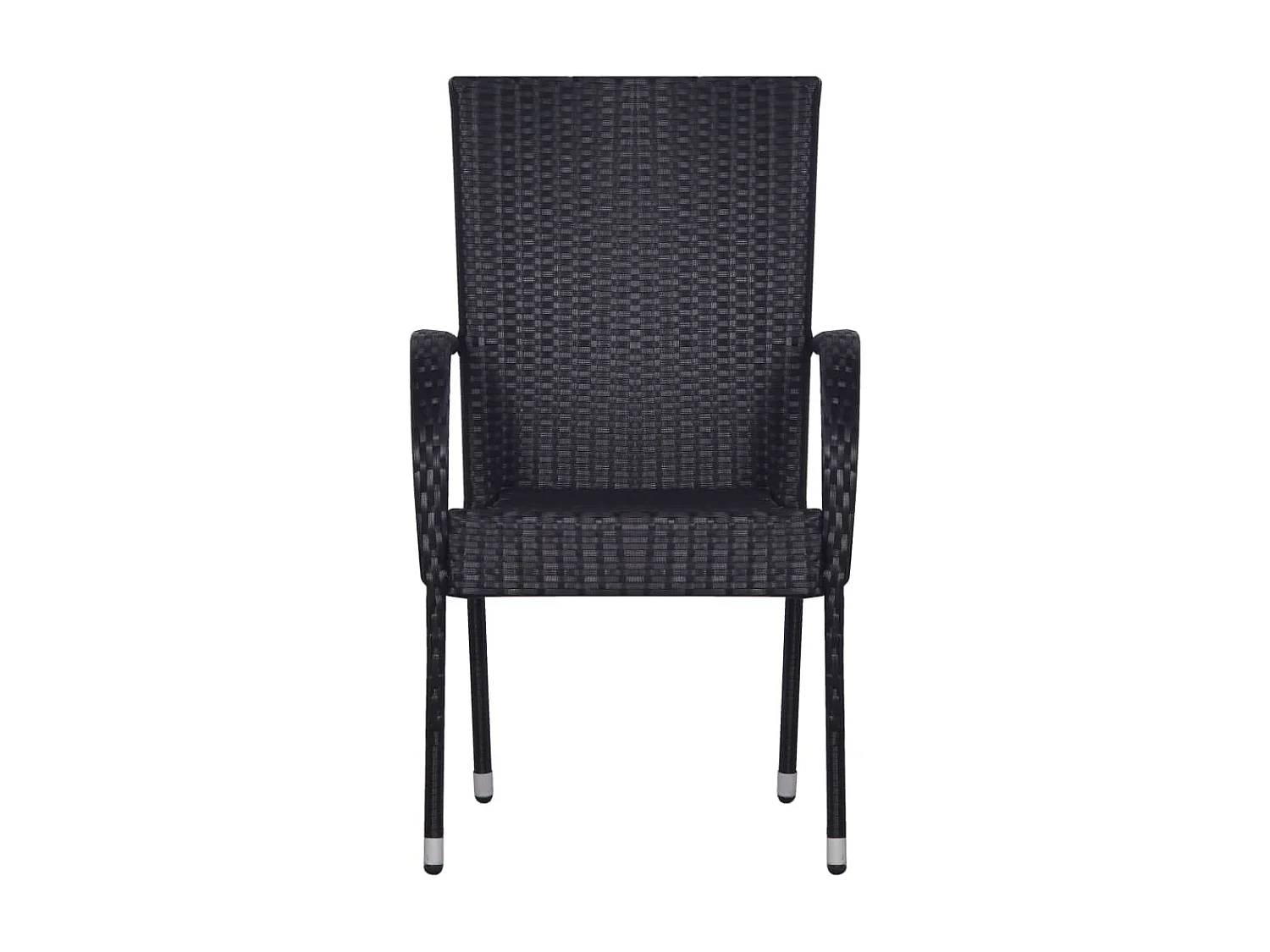 Ensemble de salle à manger de jardin 5 pcs Noir 70