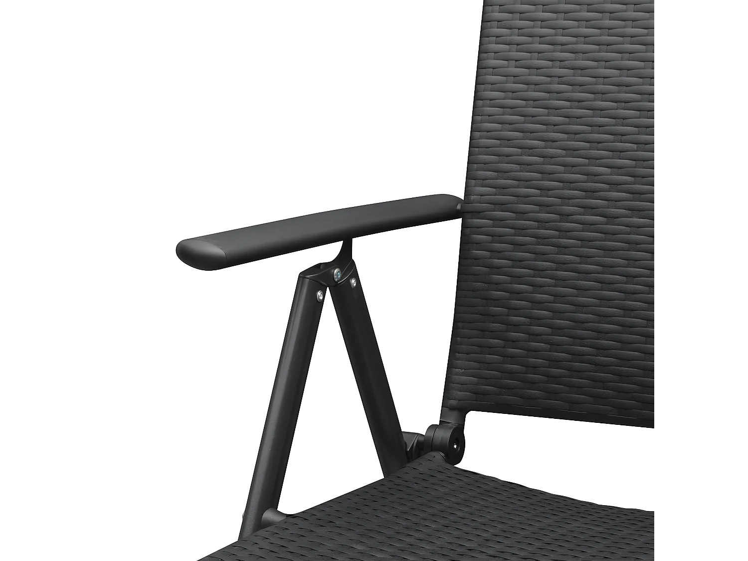 Ensemble de salle à manger de jardin 3 pcs Noir 25