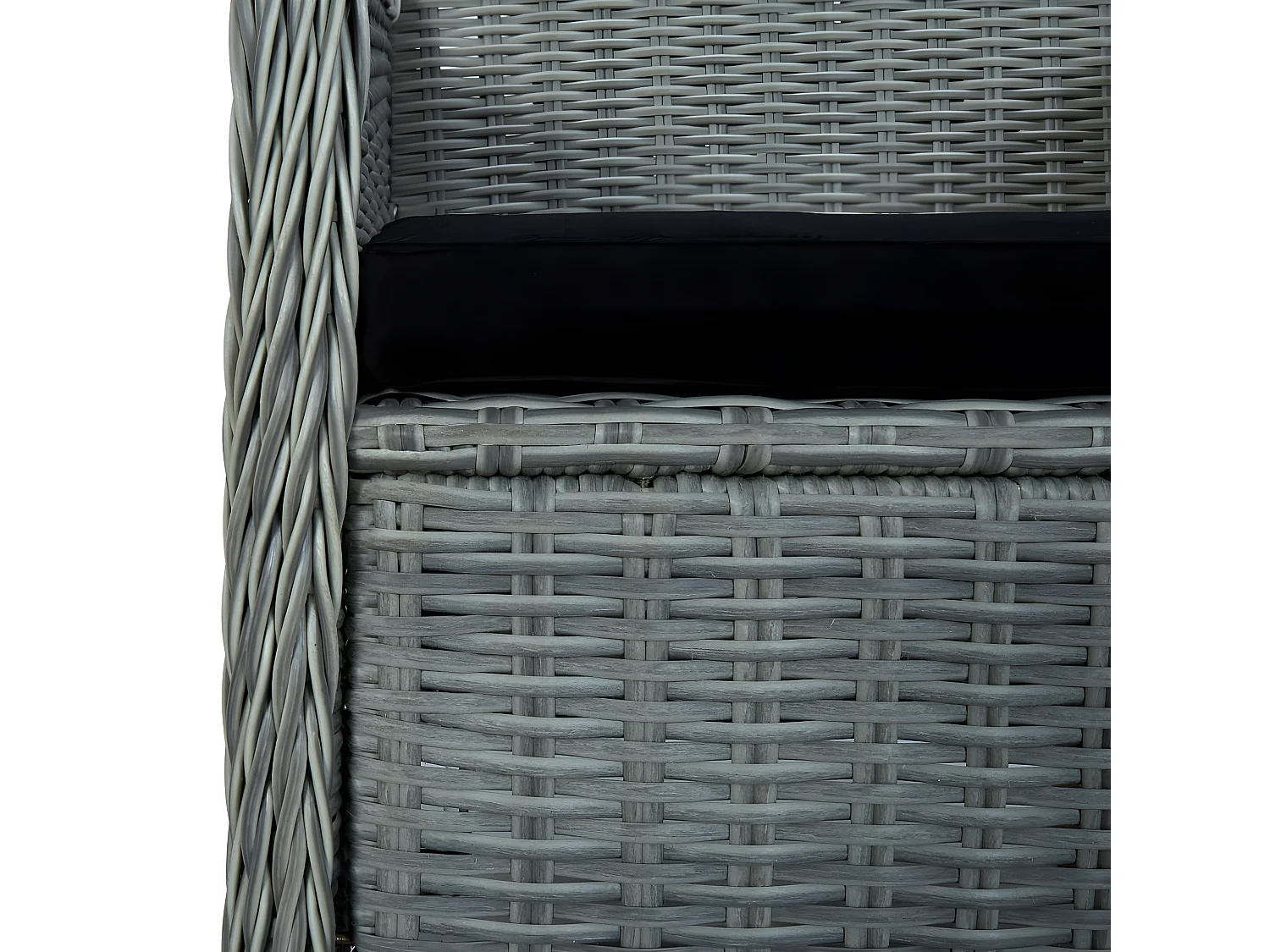 Ensemble de salle à manger de jardin 5 pcs Gris clair