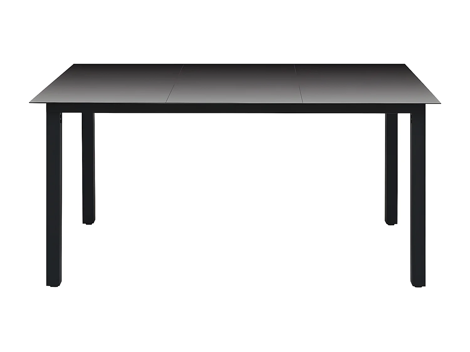 Ensemble de salle à manger de jardin 7 pcs Aluminium Noir 4