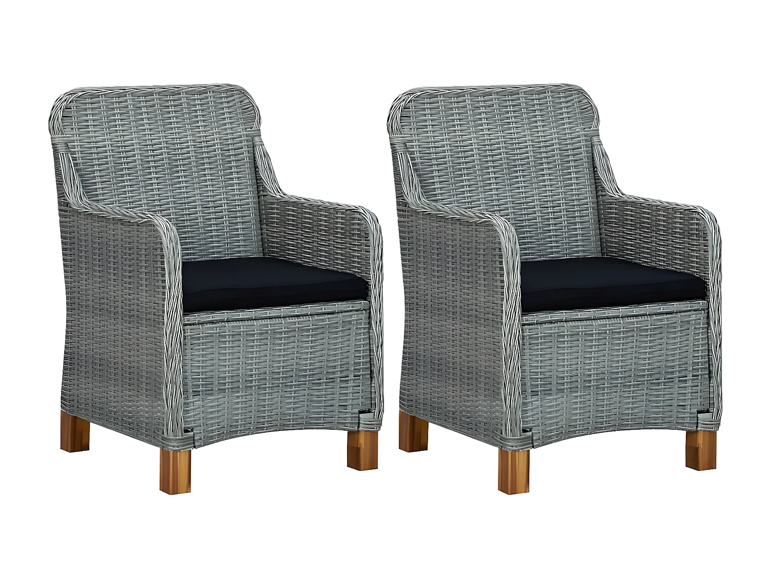 Ensemble de salle à manger de jardin 3 pcs Gris clair 2