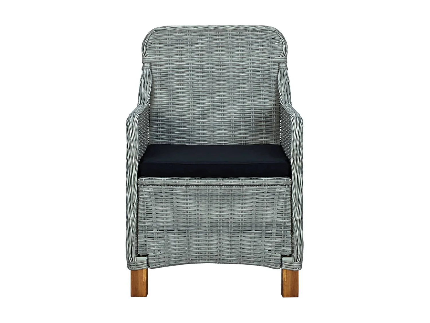 Ensemble de salle à manger de jardin 3 pcs Gris clair 2