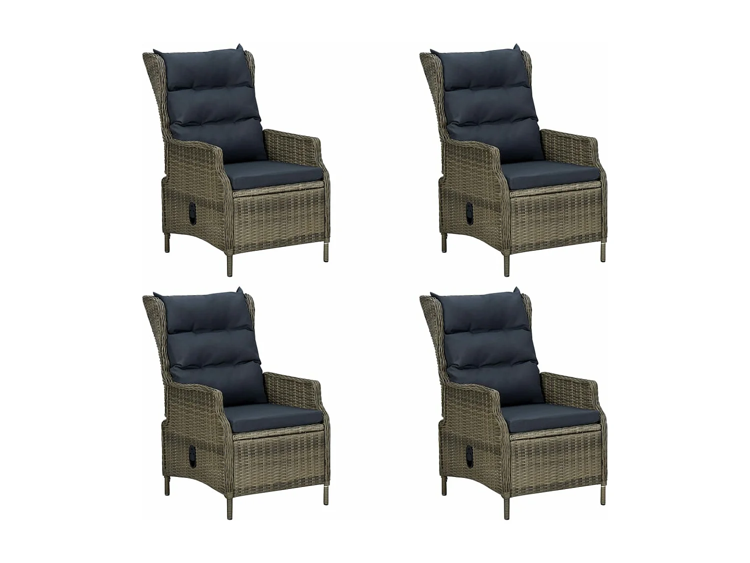 Ensemble de salle à manger de jardin 5 pcs Marron 26