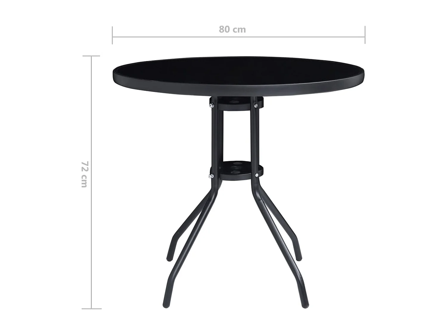 Mobilier de bistro 5 pcs Noir et anthracite 2