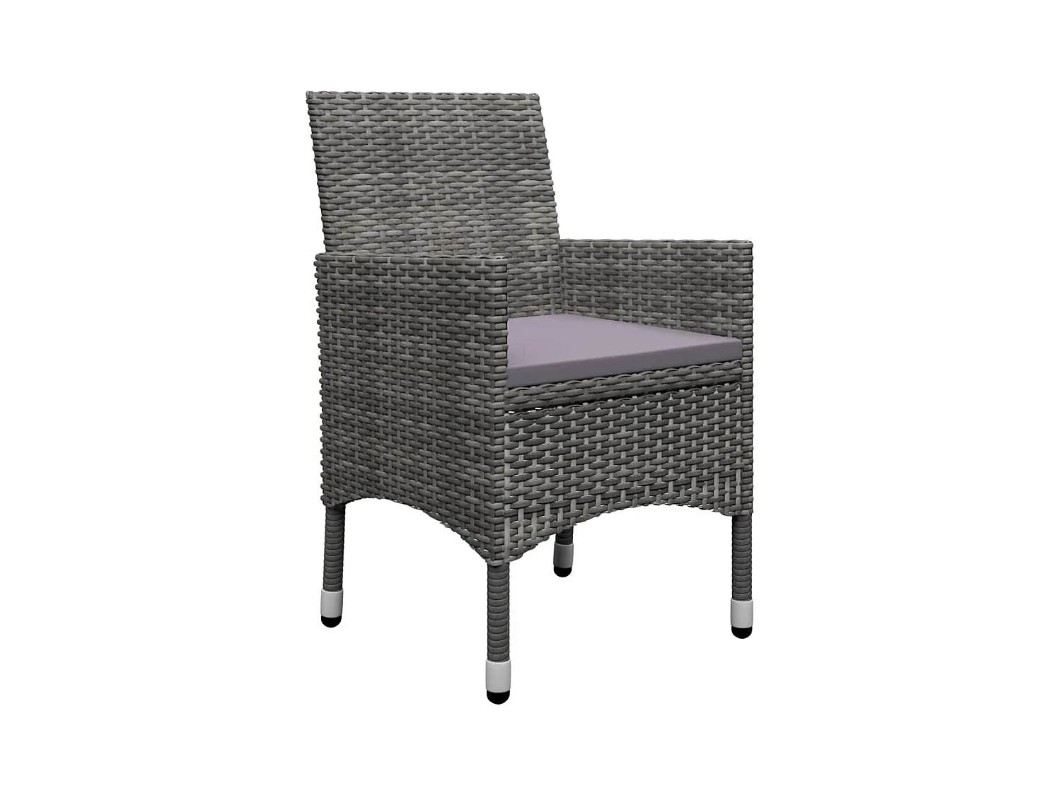 Ensemble de salle à manger de jardin 7 pcs Gris 15