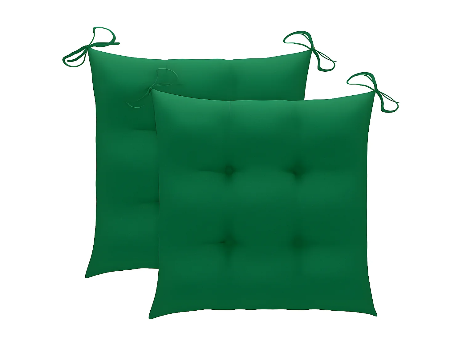 Chaises de jardin avec table à thé et coussins Acacia solide 11