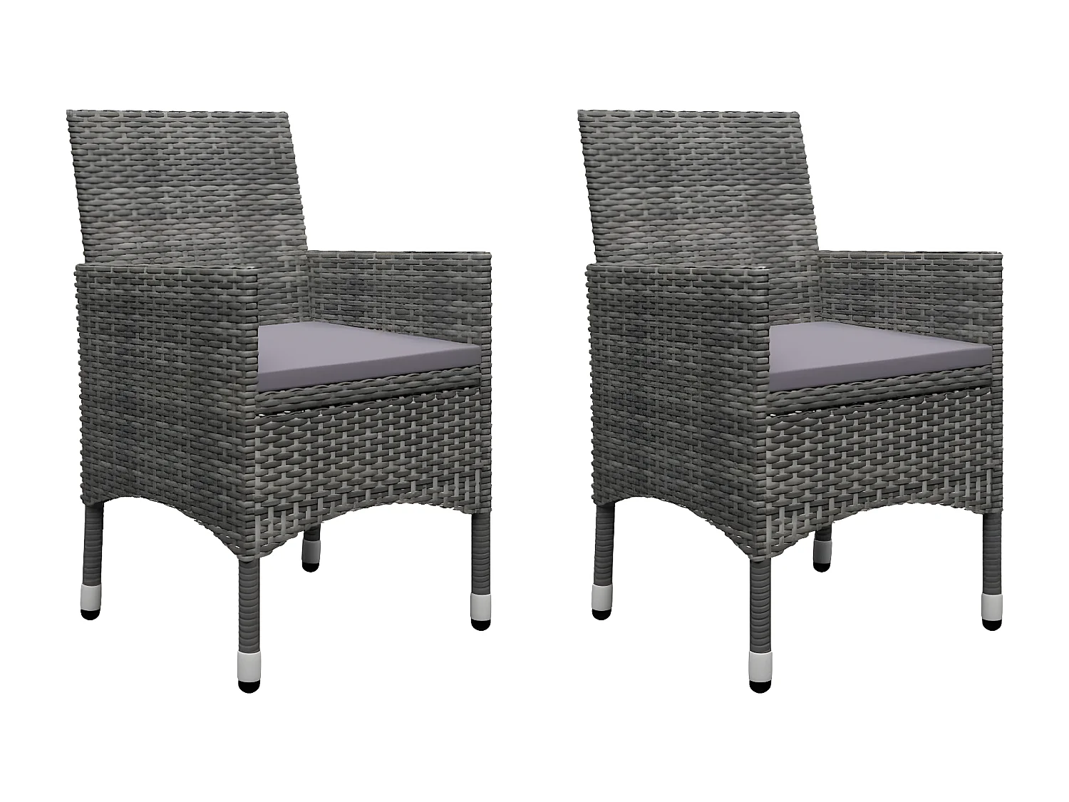 Ensemble de salle à manger de jardin 3 pcs Gris 13