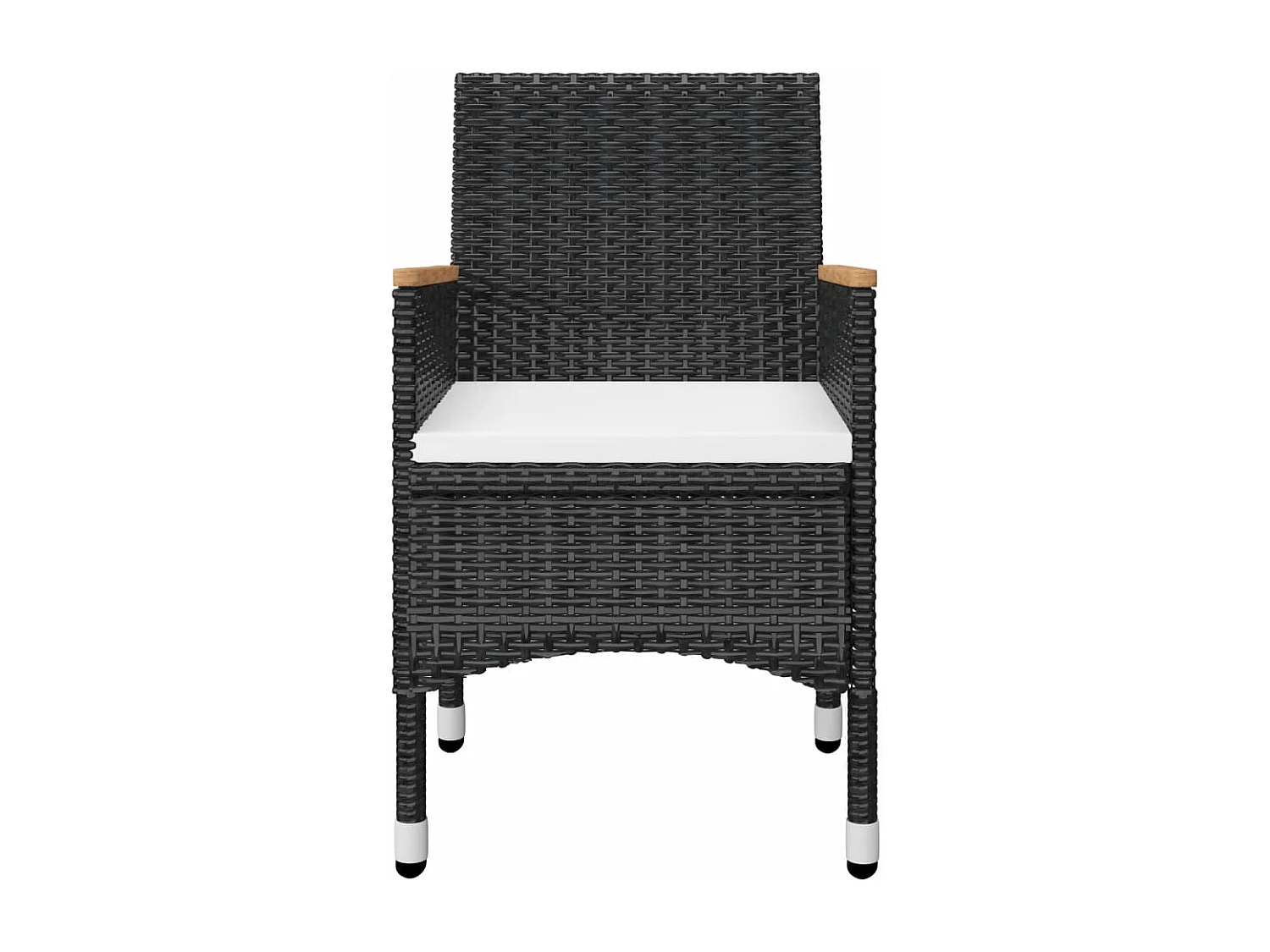 Ensemble de salle à manger de jardin 7 pcs Noir 69