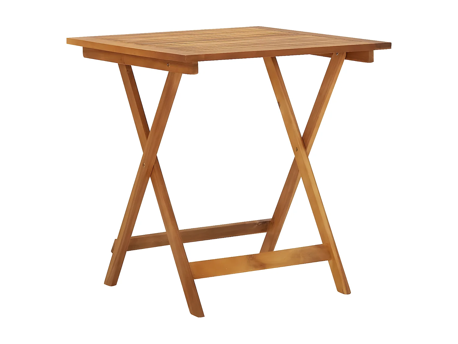 Mobilier à dîner de jardin pliable 3 pcs Bois d'acacia solide 2