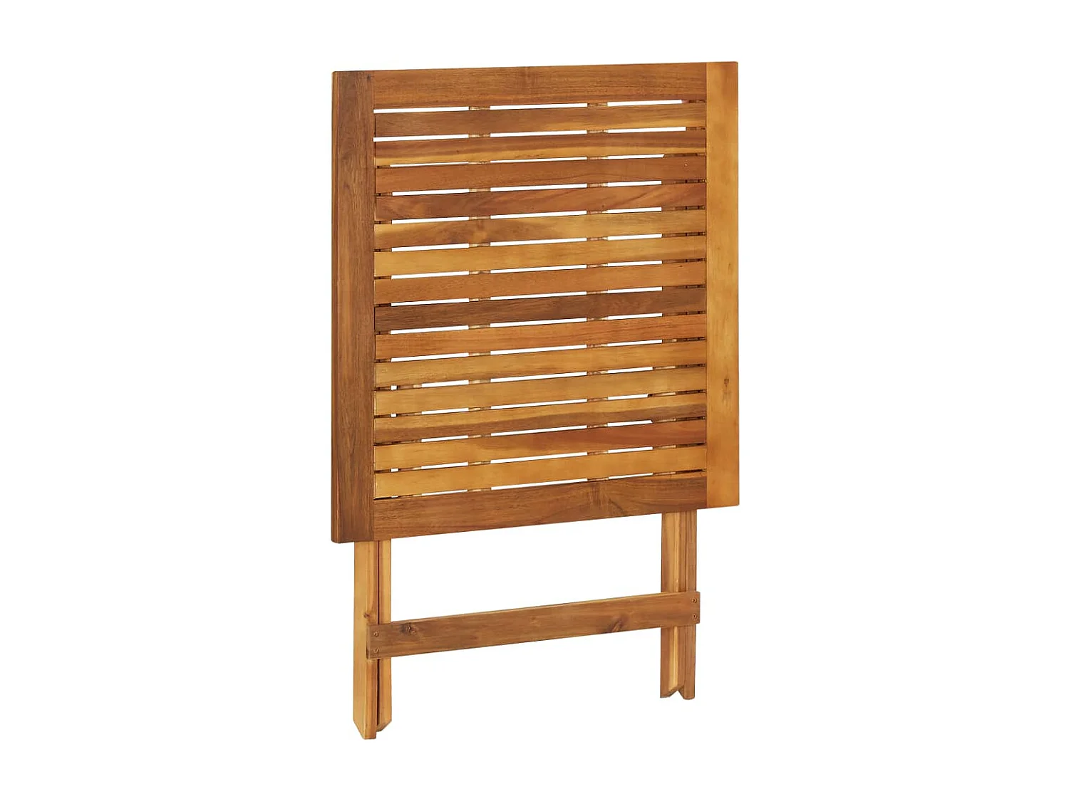 Mobilier à dîner de jardin pliable 3 pcs Bois d'acacia solide 2