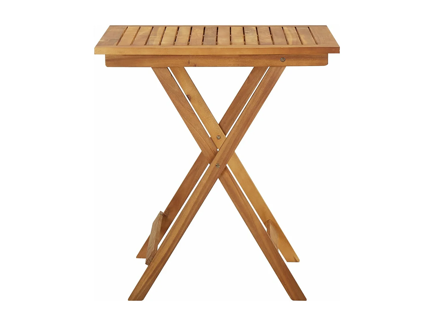 Mobilier à dîner de jardin pliable 3 pcs Bois d'acacia solide 2