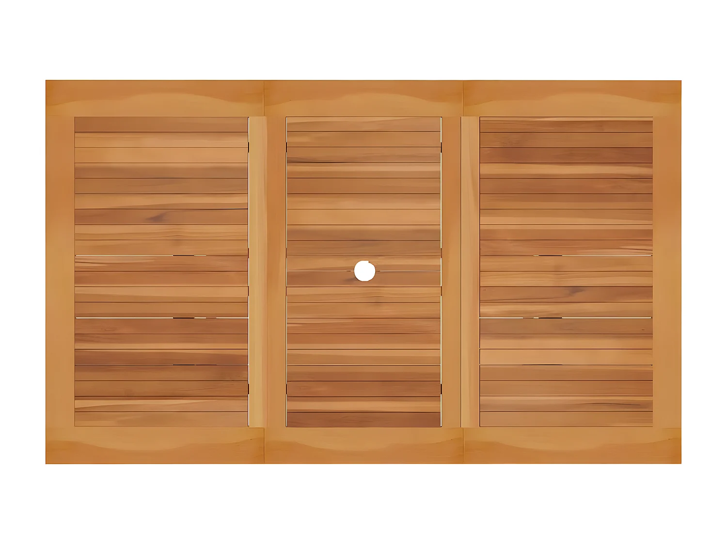 Salon de jardin 5 pcs avec coussins Bois de teck massif