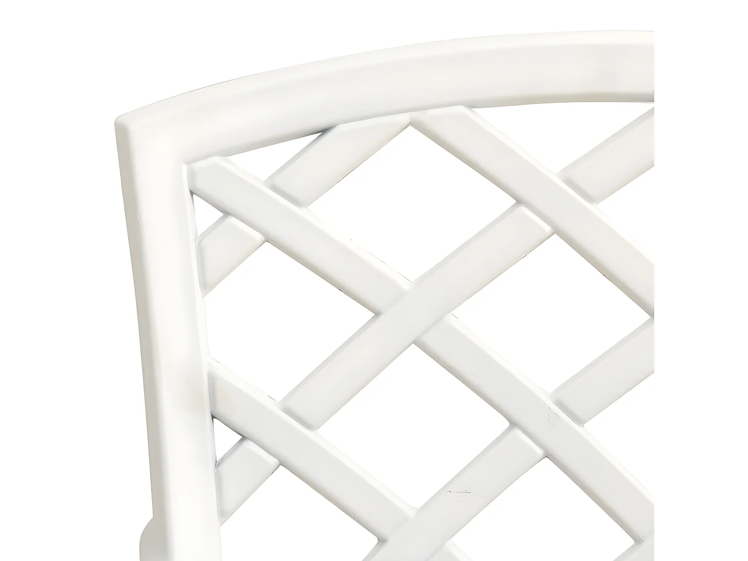 Ensemble de bistro 5 pcs Aluminium coulé Blanc 4