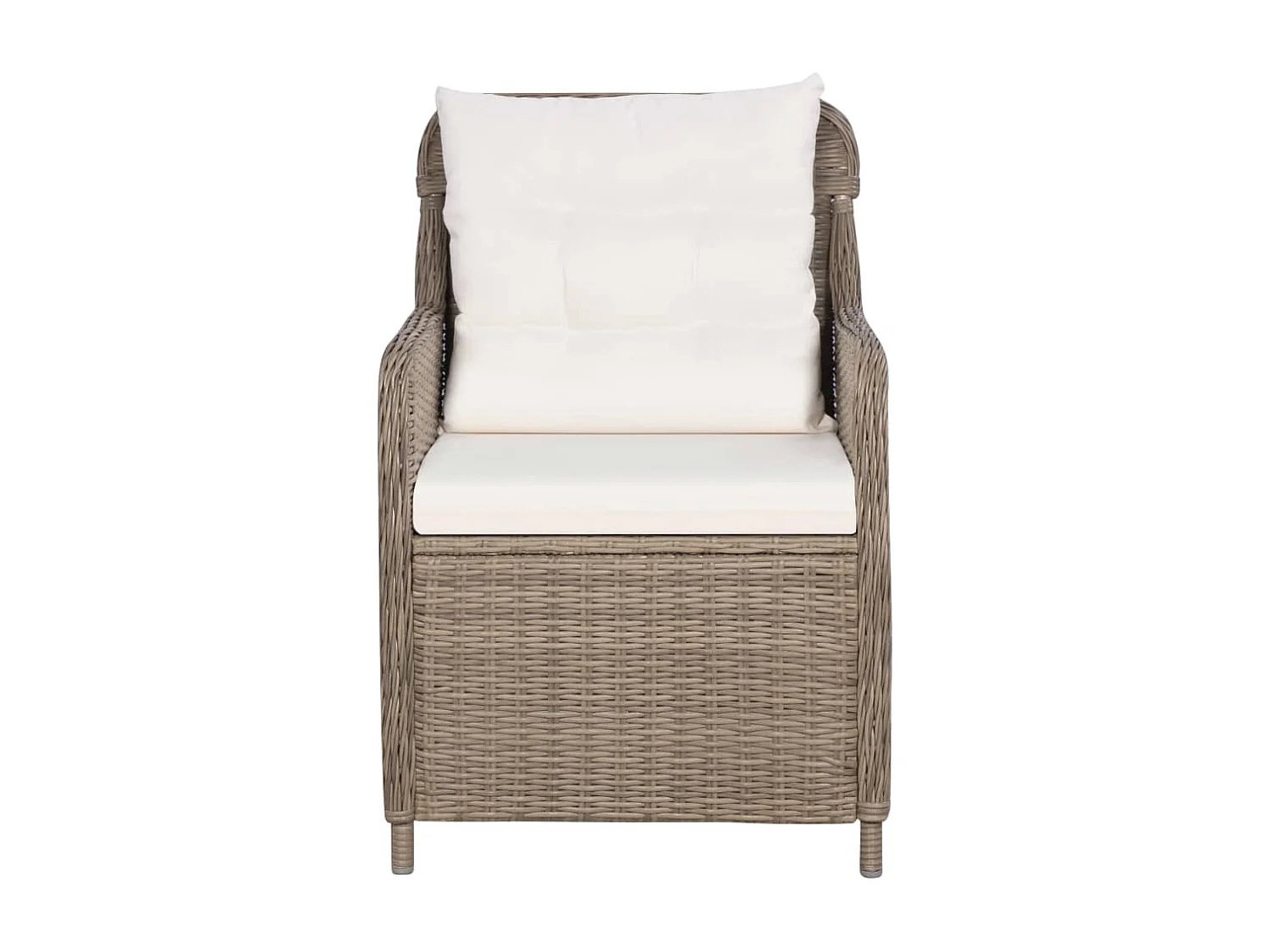 Ensemble de salle à manger de jardin 7 pcs Marron 23