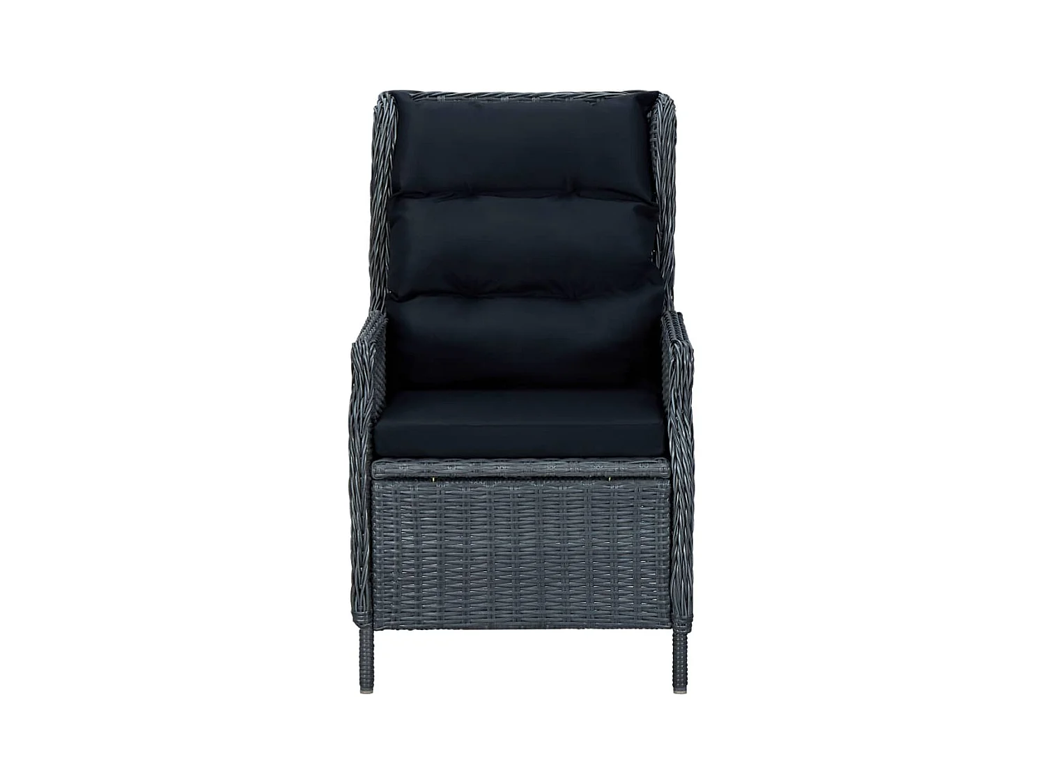 Ensemble de salle à manger de jardin 7 pcs Gris foncé 11