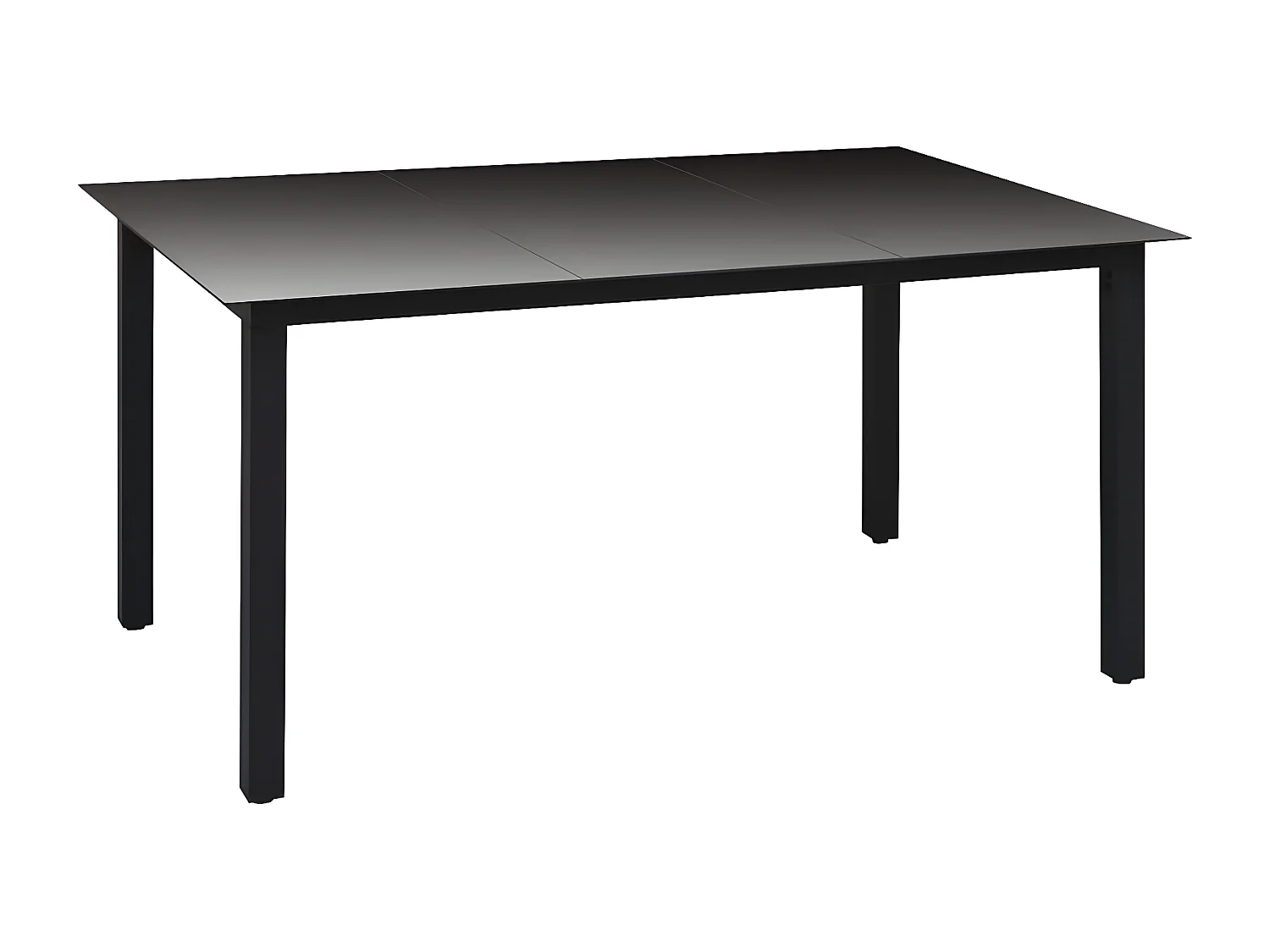 Ensemble de salle à manger de jardin 10 pcs Noir et anthracite